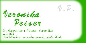 veronika peiser business card